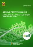 Sensus Pertanian 2013 Hasil Pencacahan Lengkap Kabupaten Dairi
